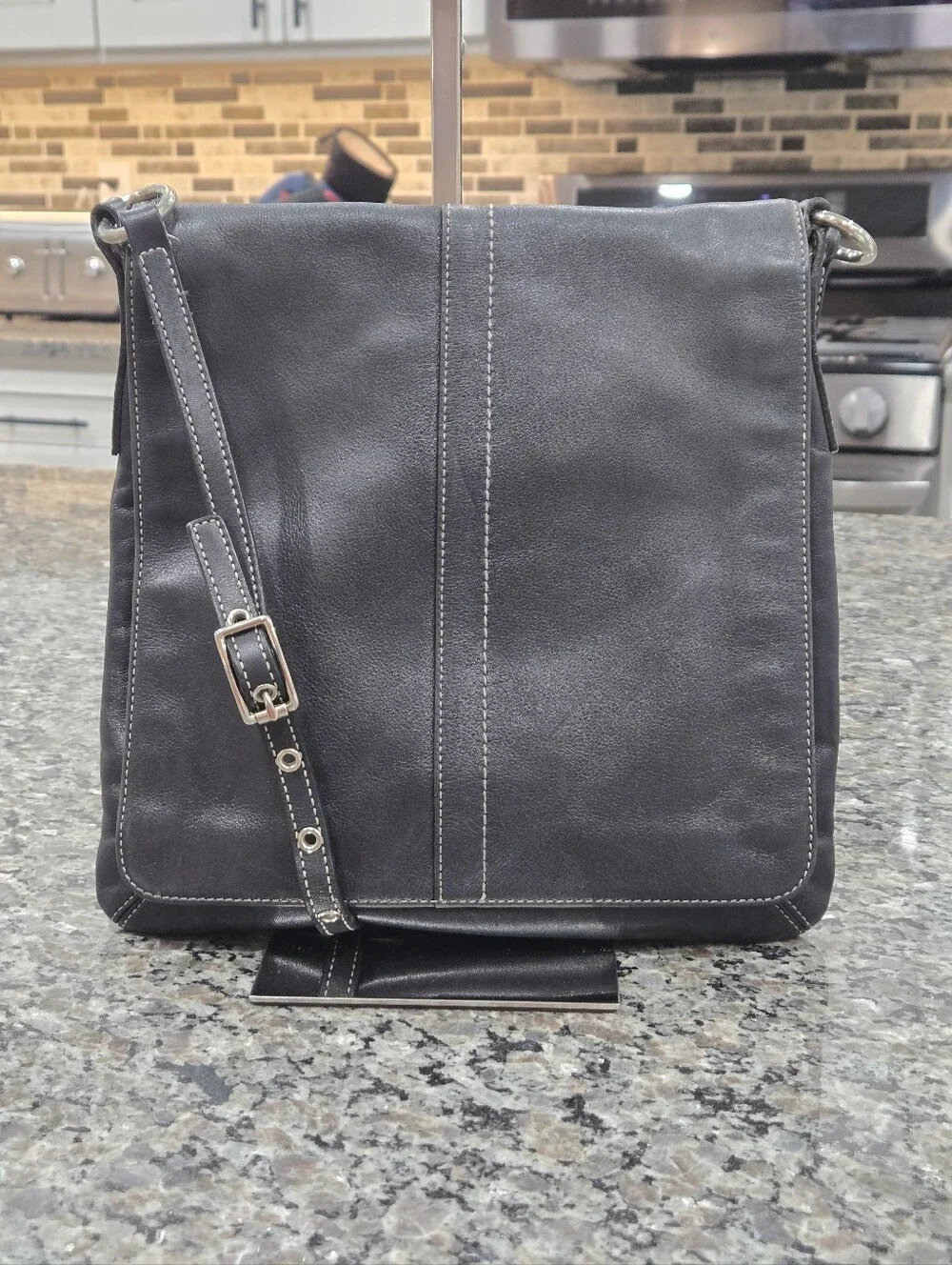 Coach Legacy Leather Flap Bag Snap Closure Vintage - Picture 6 of 16